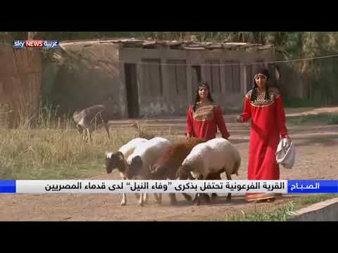 شاهد القرية الفرعونية تحتفل بذكرى وفاء النيل