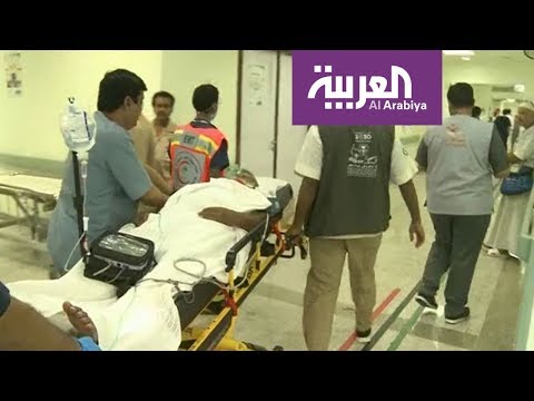 شاهد لحطة إسعاف مريض في المشاعر المقدسة