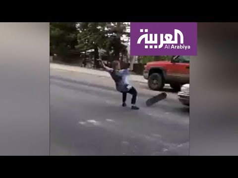 بالفيديو نجاة مواطنين من الموت بأعجوبة