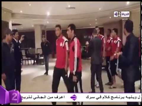 شاهد اللقطات الأولى من استقبال كوبر لمنتخب مصر