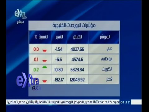 بالفيديو تعرف على مؤشرات البورصة الخليجية الأخيرة