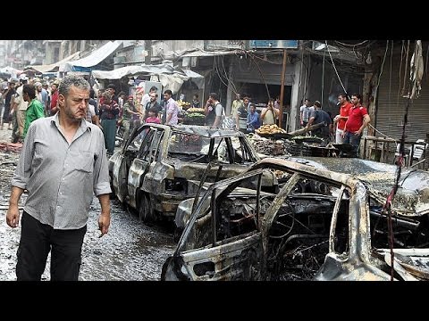 بالفيديو مقتل 18 شخصًا في قصف صاروخي من القوات الحكومية في حلب