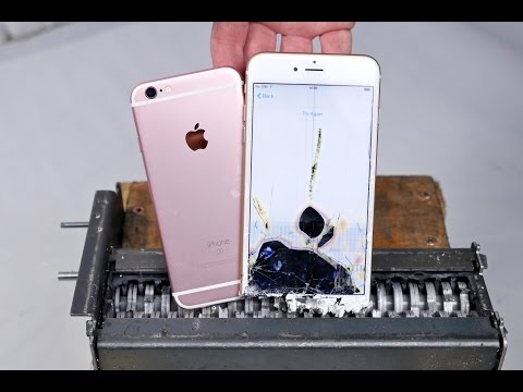 هاتف “iphone 6s” يخضع لتحدى مفرمة الورق