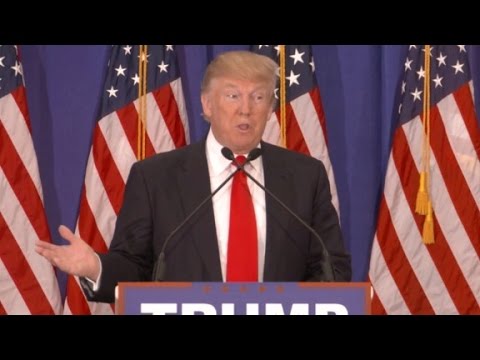 donald trump talks about his