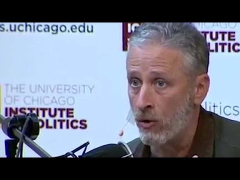 jon stewart says clinton lacks courage of her convi