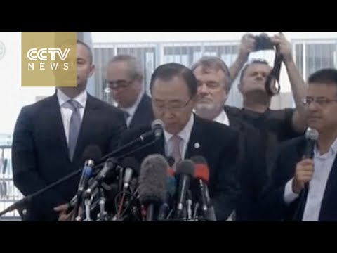 un secretary general visits gaza strip