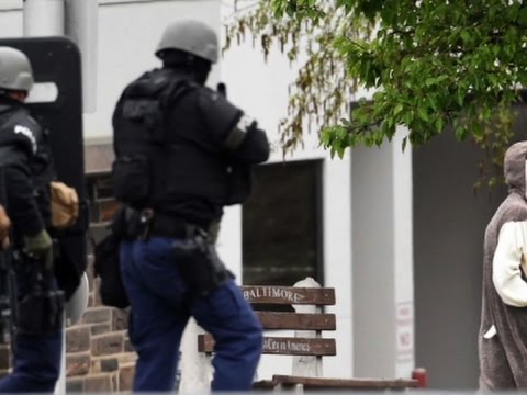 police shoot man after bomb scare at tv station