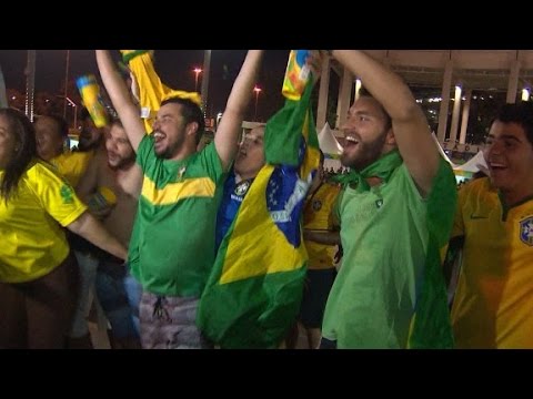 brazil celebrates olympic gold in mens football