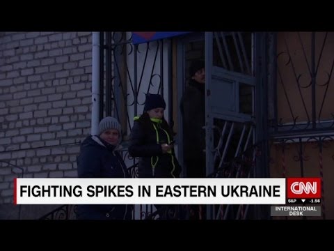 fighting spikes in eastern ukraine