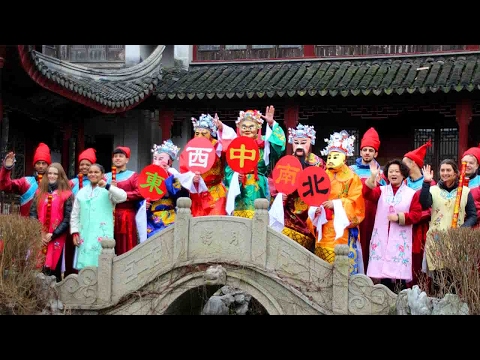 people across china welcome the god of wealth