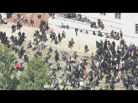 arrests fights break out