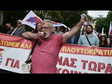 general strike grips greece