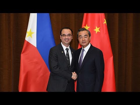 chinese fm wang yi meets new philippine