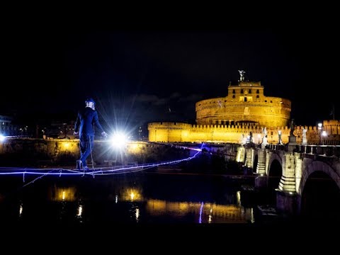 tightrope walker in first ever attempt