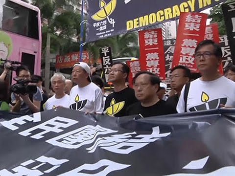 marches ahead of tiananmen square anniversary