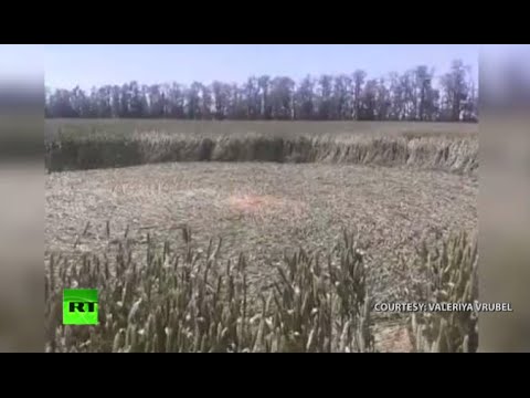 mysterious crop circles appear in southern russia