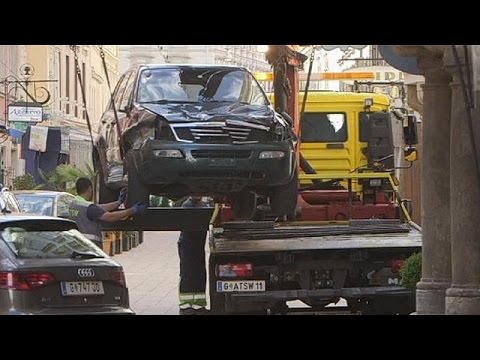 3 killed as austrian ploughs car into crowd