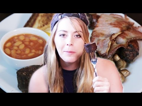 americans try an english breakfast