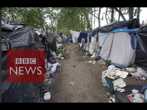 living conditions in the jungle migrant camp