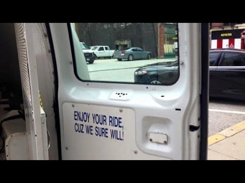 baltimore police van sign causes outrage