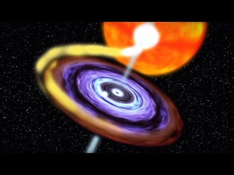 black hole awakens erupts