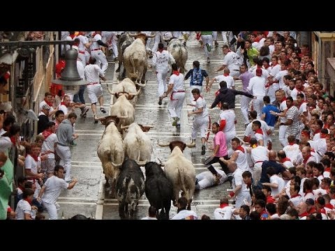 running of the bulls kicks off