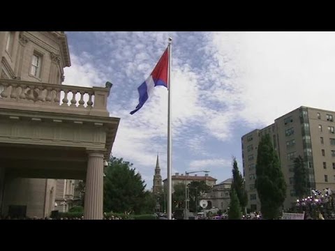 cuba marks reopening of embassy in us