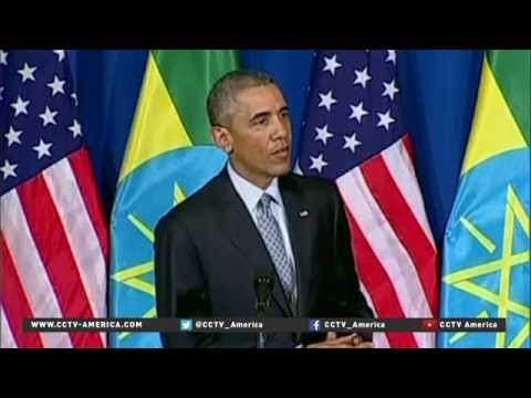 obama in africa holds talks with ethiopian pm