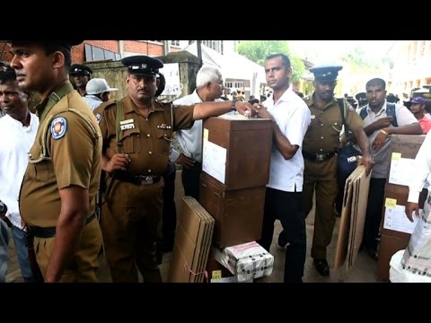 sri lanka deploys thousands of police on election eve