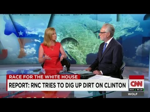 rnc tries to dig up dirt on clinton