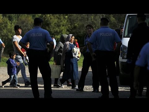 migrants begin to arrive in croatia