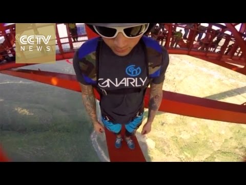 base jumpers leap from 370m