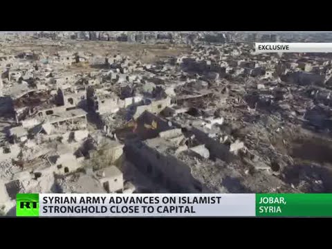 exclusive footage from destroyed jobar damascus