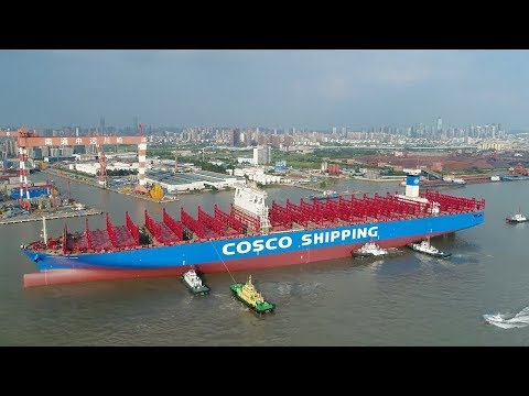 chinas first 20000 teu container ship