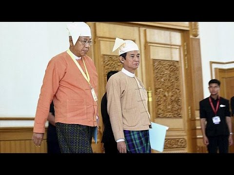 myanmars presidentelect gives first speech to parliament