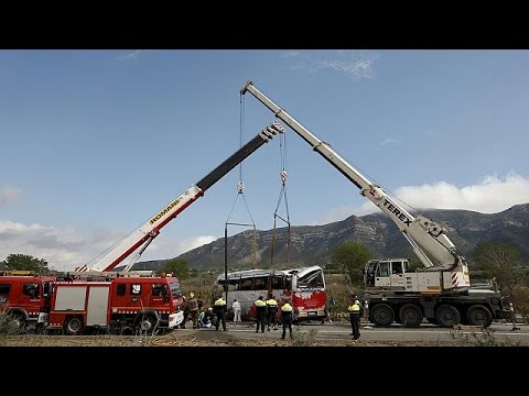 identificationtaking time of victims in fatal bus crash in spain