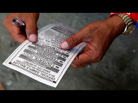 presidential vote underway in the philippines