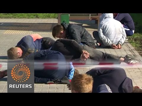 russia cemetery brawl