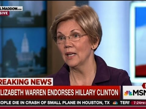 warren ready to work heart out for clinton