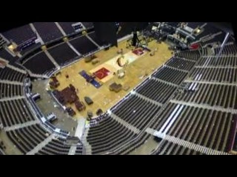 watch the quicken loans arena transform for gop convention