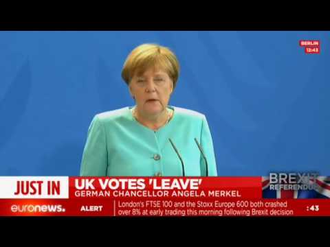 angela merkel press conference after brexit recorded live