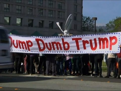 rally outside ca gop state convention