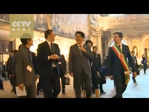 japanese pm meets italian counterpart