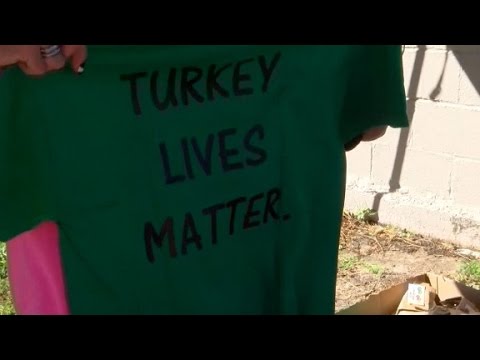 controversy over live turkeys thrown from plane