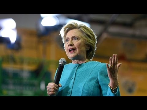 clinton targets fl as trump tries to turn blue to red