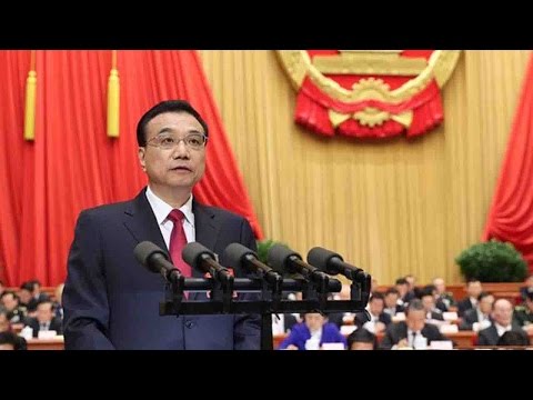 chinese premier li keqiang delivers annual gov’t work report