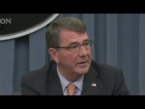 defense secretary carter holds his first news conference