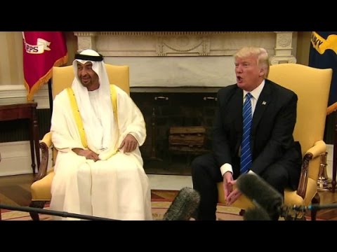 trump welcomes abu dhabis crown prince