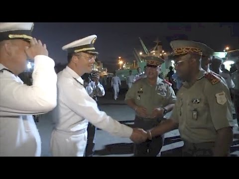 welcomes visiting chinese naval fleet