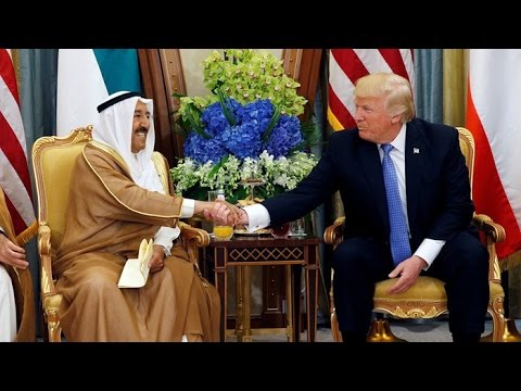 donald trump met with leaders of gulf countries discussing a coordination